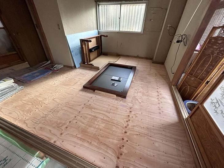 和室に掘りごたつを設置しています！【湖東湖北店スタッフ】