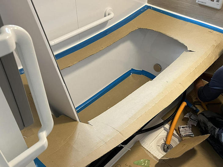 設備の繋ぎをおこなっています！【野洲店スタッフ】