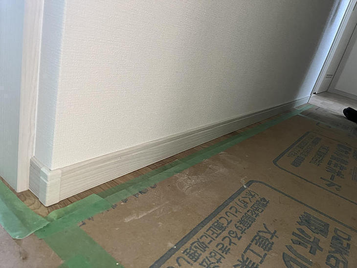 巾木を取り付けました。【野洲店スタッフ】