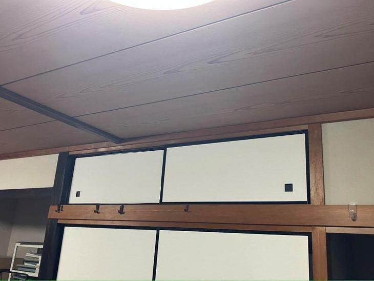 和室の天袋の襖（ふすま）を交換しました。【湖西店スタッフ】