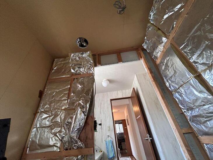 浴室の解体が終わりました。TOTO【サザナ】を設置予定です。【湖西店スタッフ】