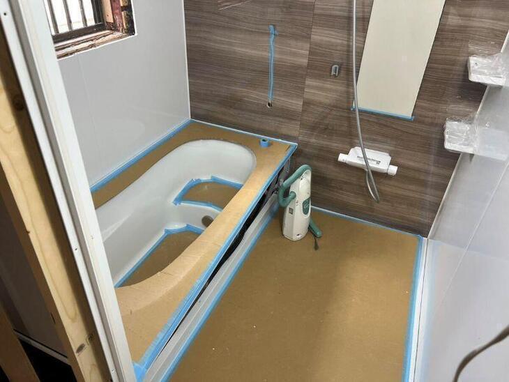 在来のお風呂を解体して、新しくユニットバスを設置しました！美しく仕上がっています！【彦根店スタッフ】