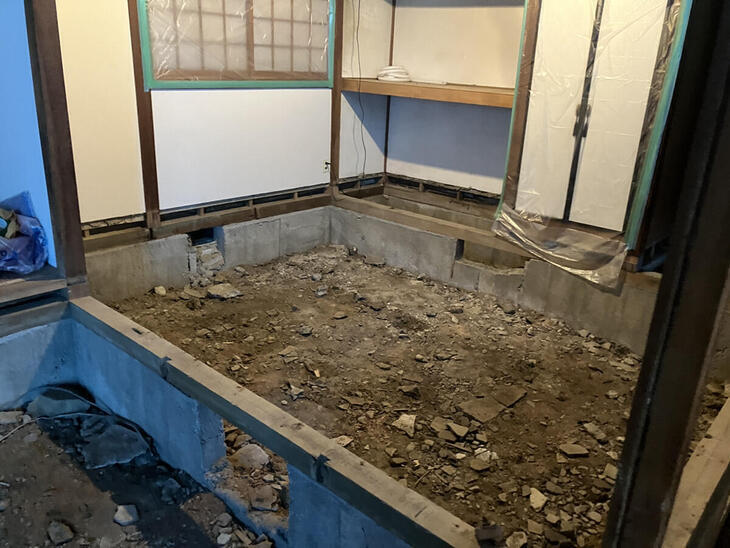 和室の解体をしました。これから大工工事に入ります。【湖西店スタッフ】