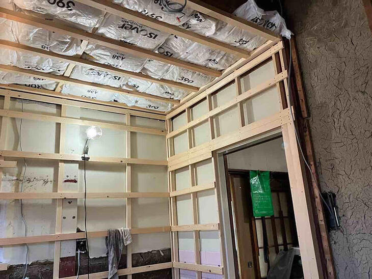 洗面所も一新！断熱材を入れて快適な水回りへ生まれ変わります★【野洲店スタッフ】