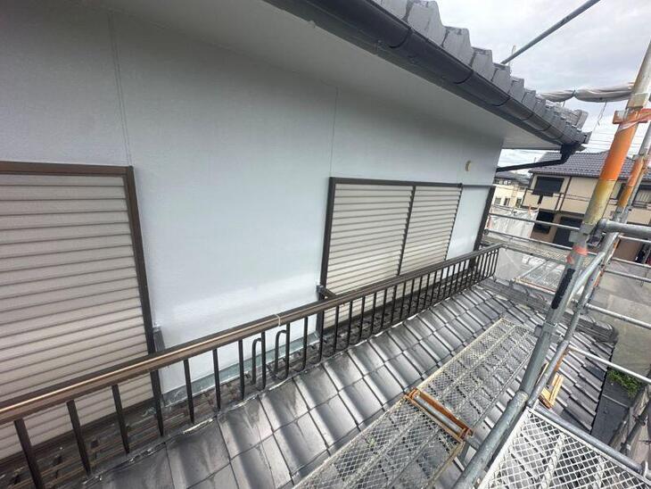 上塗りが終わりました。 印象がすごく変わりましたね！【野洲店スタッフ】