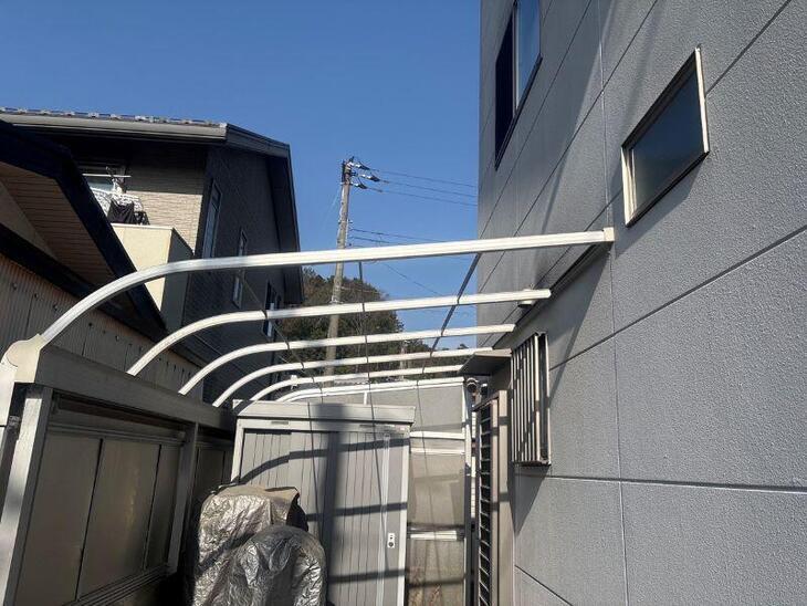 ポリカ外しました！足場組の前の下準備です！【野洲店スタッフ】