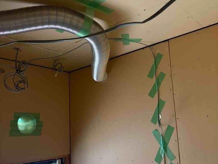 浴室換気扇のダクトを仕込みました！【湖西店スタッフ】