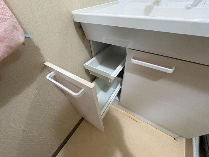 洗面化粧台を交換をしました！片引き出しタイプはこんな見た目です！【湖西店スタッフ】