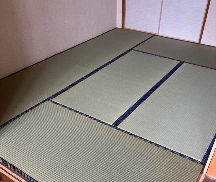 6畳和室の畳を新調しました。新しいい草の香りに気分もあがります↑↑↑【瀬田店スタッフ】