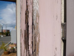 施工前の木部劣化部分