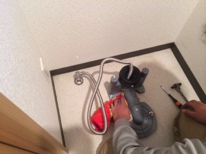 強制的に水を流して、漏水チェック！