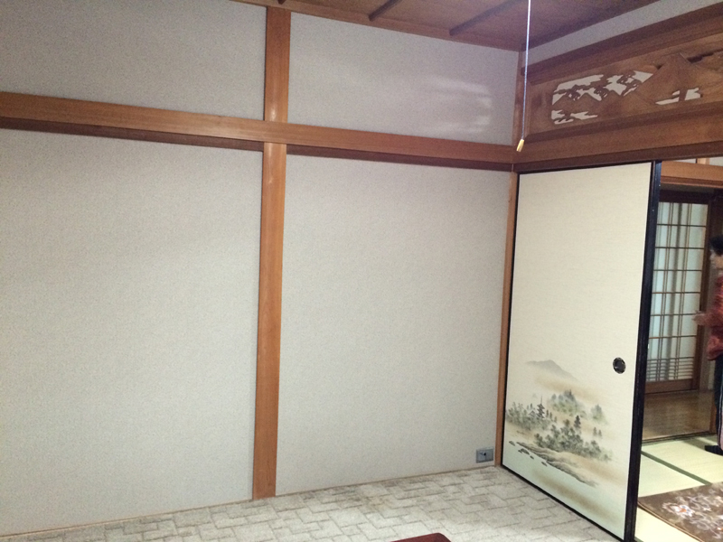 AFTER 和風のクロスを選びました