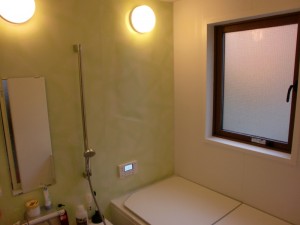 AFTER　グリーン系のパネルをチョイス