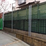 BEFORE　ﾌｪﾝｽがなく支え柱のみとなっています