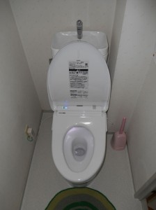 きれい除菌水が出るときは便器の中が光ります!