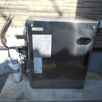 施工前のボイラー