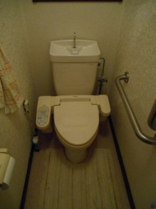 施工前：ｳｫｼｭﾚｯﾄのﾉｽﾞﾙの反応が悪くなっていました