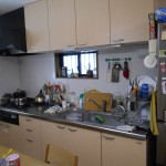 施工前：開き戸のｼｽﾃﾑｷｯﾁﾝでした