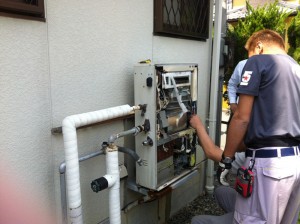 本体撤去中