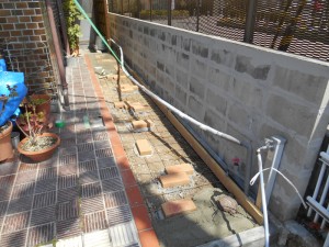 施工中　左官工事をする前