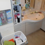 収納力に欠ける洗面台