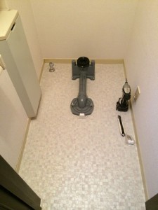 ?C排水の位置を合わせていきます