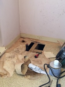 ?A給水の配管をやりなおしています