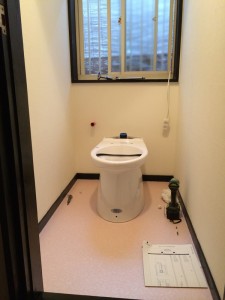 ?A トイレを設置していきます