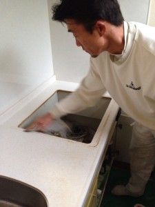 ?@既存のガスコンロの撤去