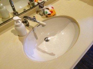 施工後　傷一つないきれいなボウルになりました