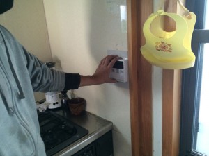 キッチン側リモコン設置
