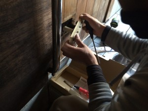 お風呂既存リモコン取り外し