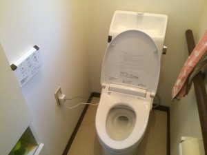 施工後 リクシル アメージュZシャワートイレリトイレ