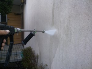 施工中高圧洗浄