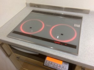 加熱している箇所が光って、分かりやすいようになっています