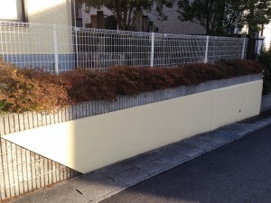 施工後　塀もきれいになっています！