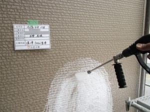 施工中　バイオ洗浄