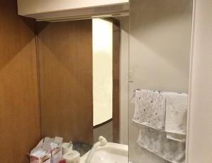 BEFORE　1面鏡でした