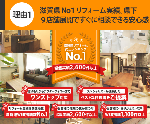リノベーション資料請求 匠工房 滋賀県no 1のリフォーム専門店