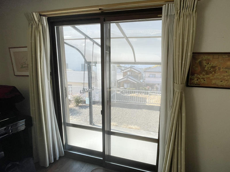 内窓リフォーム完成　掃き出し窓｜滋賀でリフォームするなら匠工房