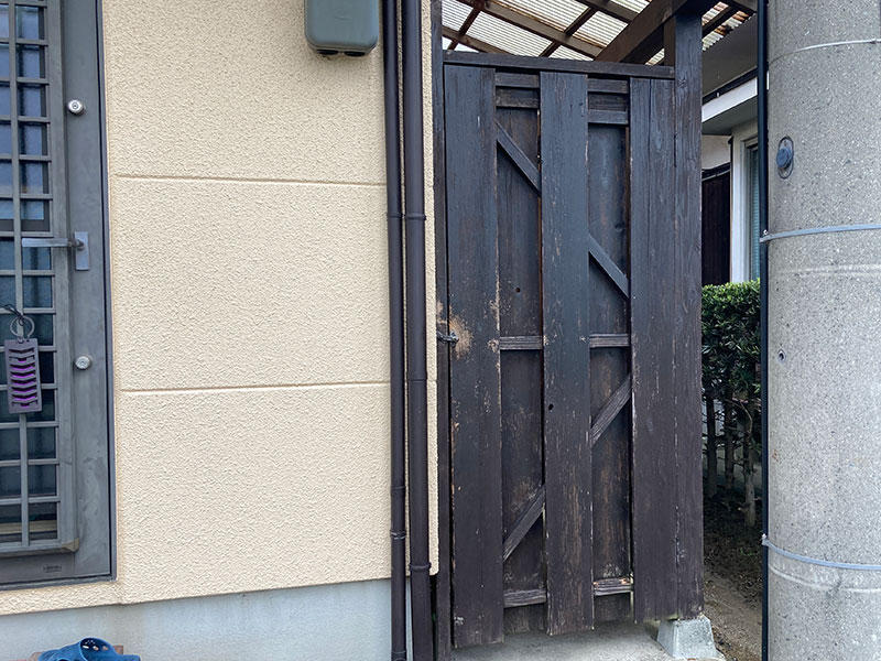 勝手口リフォーム施工前 勝手口|滋賀でリフォームするなら匠工房