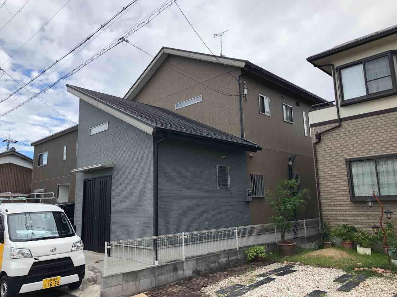 外壁塗装リフォーム施工前 外装|滋賀でリフォームするなら匠工房