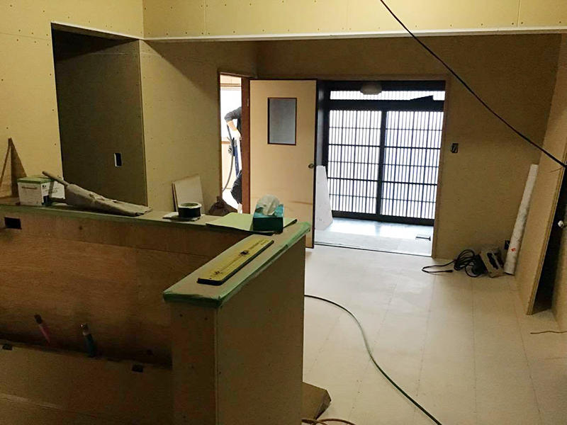 ダイニング・キッチンを造作