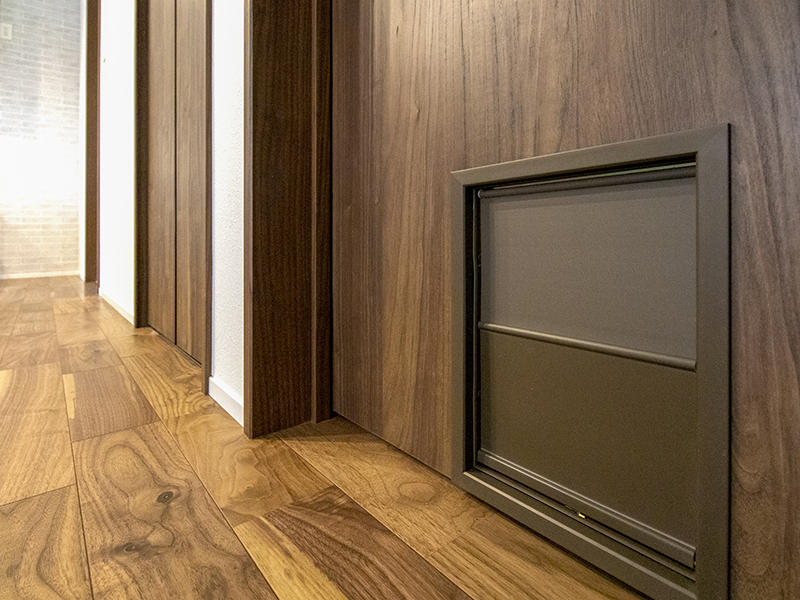 注文住宅新築完成　猫ちゃん用入口｜滋賀で家を建てるなら匠工房