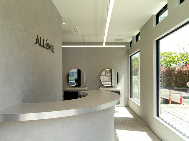 ALLéME様　小さな平面構成の中でも、素材感やバランスを整えることで、圧迫感のない空間に｜滋賀や京都で店舗リフォームなら匠工房