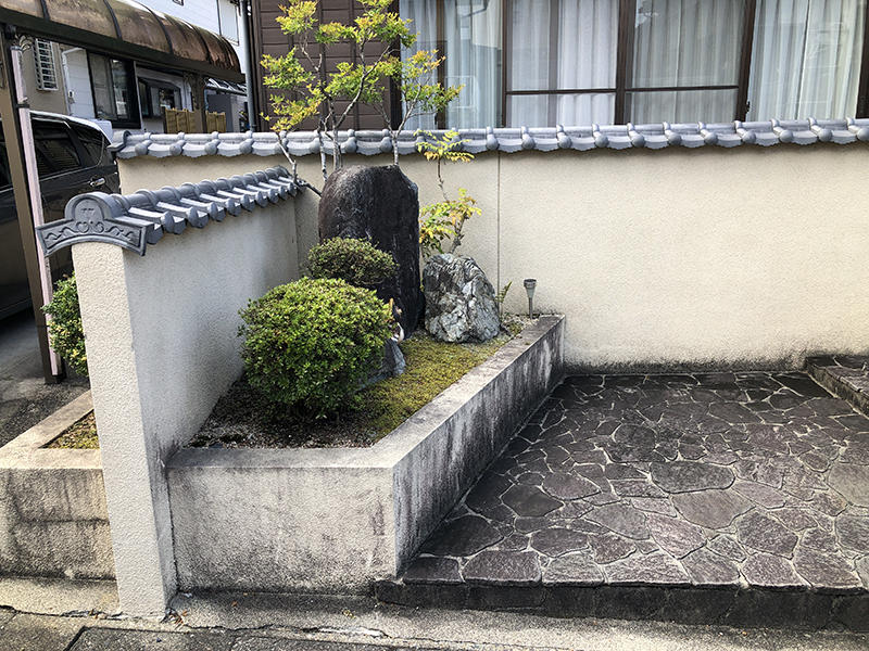 外塀・焼き板塗装リフォーム施工前　外塀｜滋賀でリフォームするなら匠工房