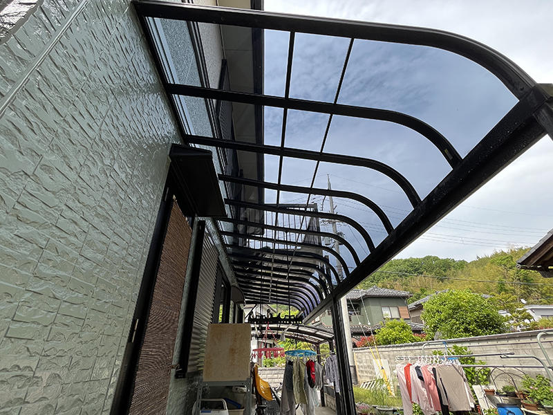 テラスリフォーム完成　パネルの貼り替え｜滋賀でリフォームするなら匠工房