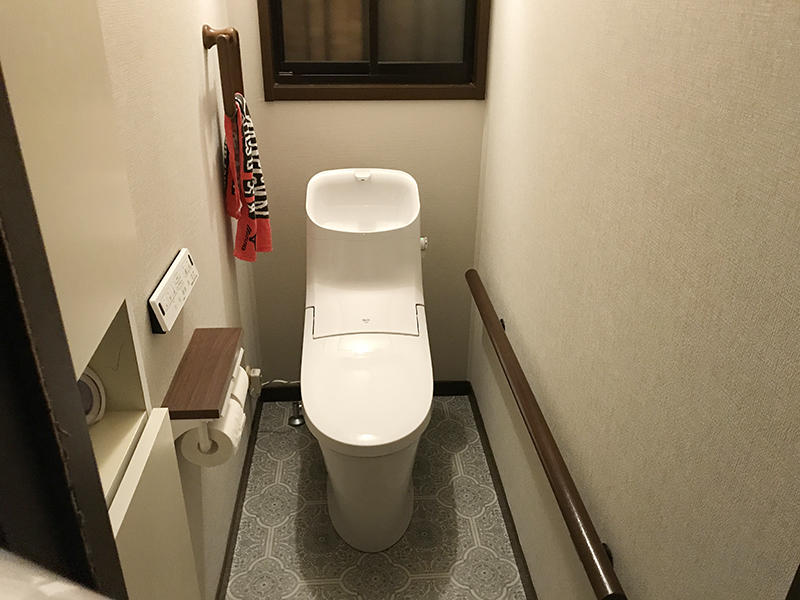 トイレリフォーム完成　トイレ　TOTO HV｜滋賀でリフォームするなら匠工房