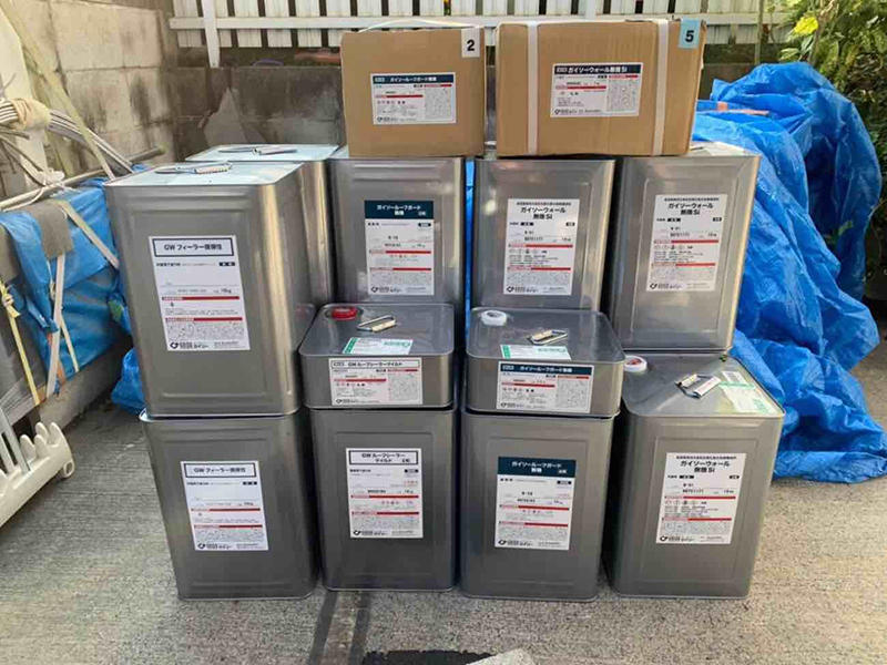 3使用塗料はご覧の通り