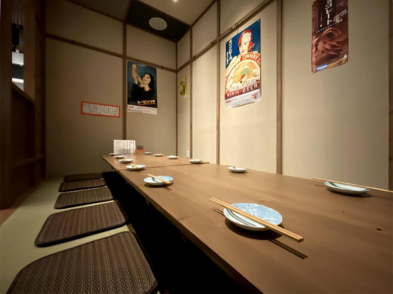 稲穂パーキング様飲食店 個室は掘り炬燵式にして落ち着いた空間に|滋賀や京都で店舗リフォームなら匠工房